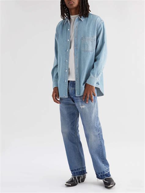 celine t shirt oversize|celine denim shirts.